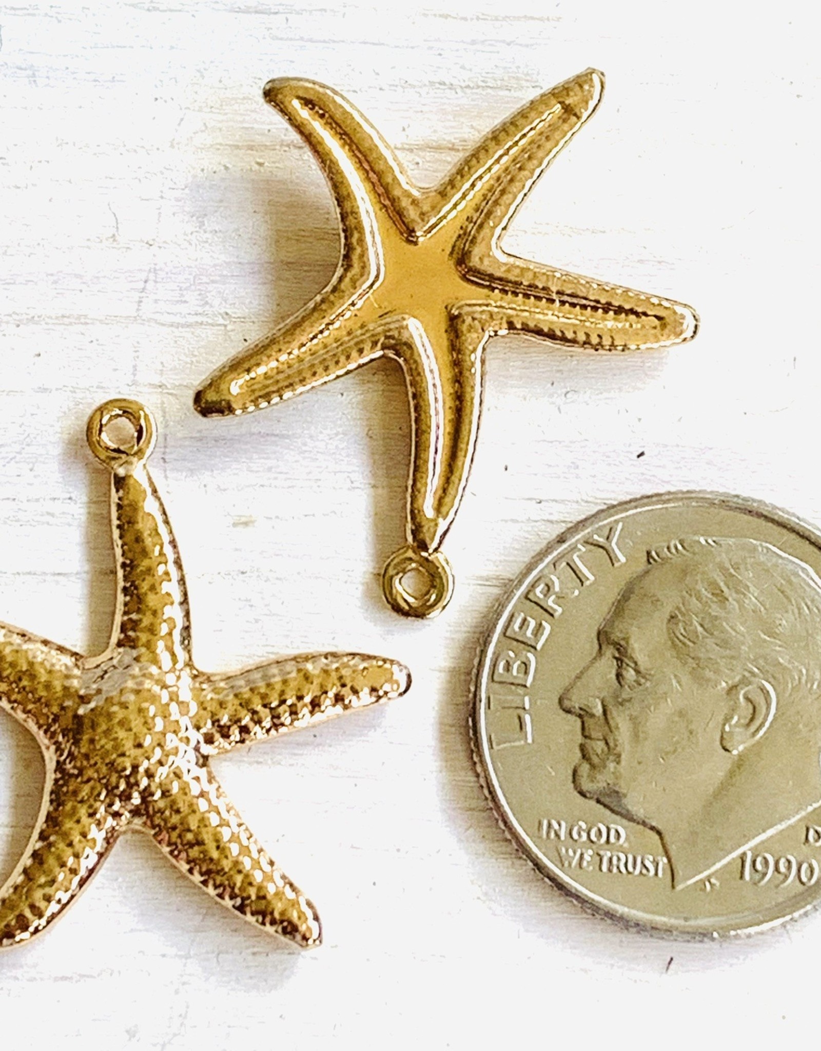 18mm Starfish Gold Plated