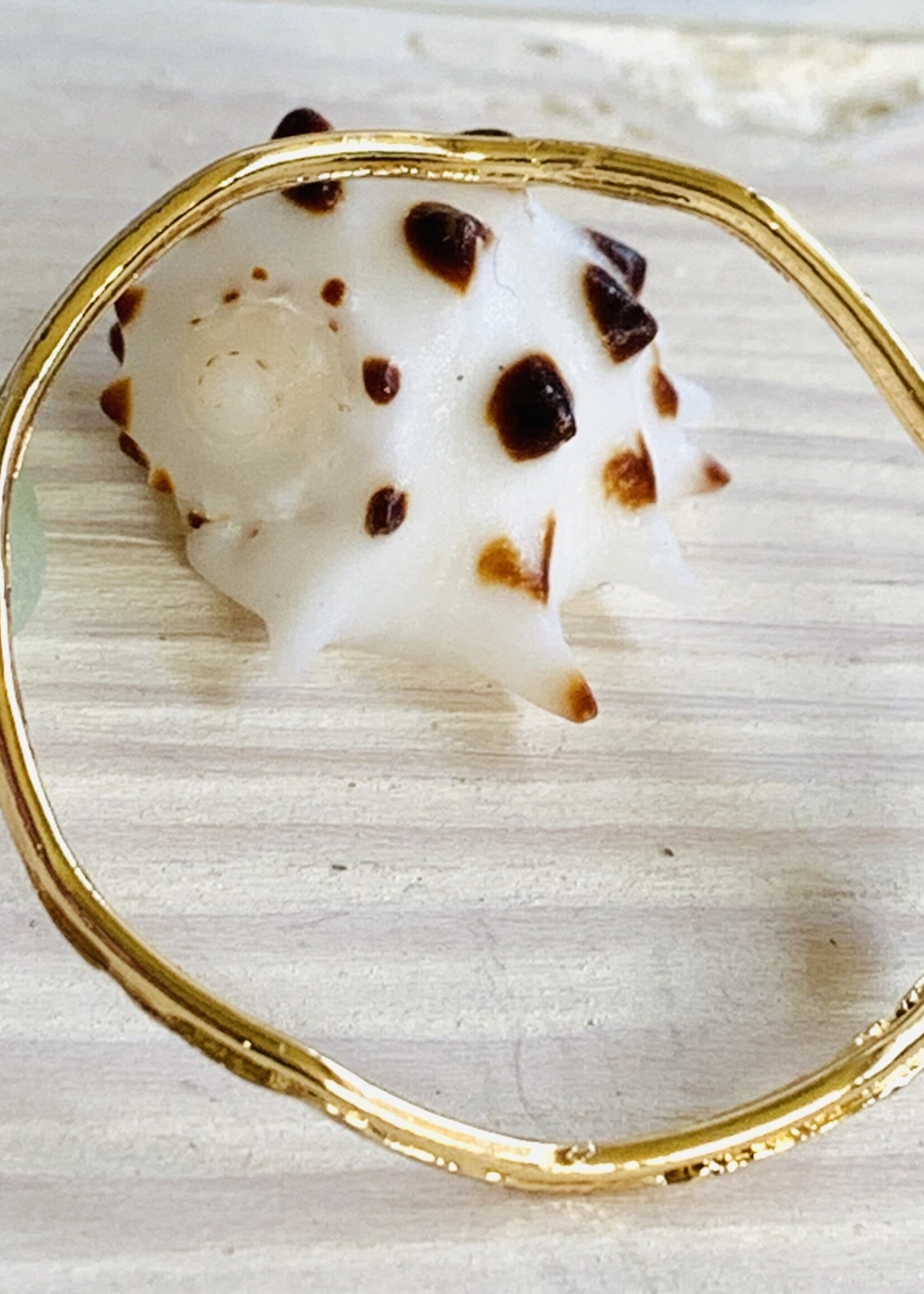 Wavy Hoops Gold
