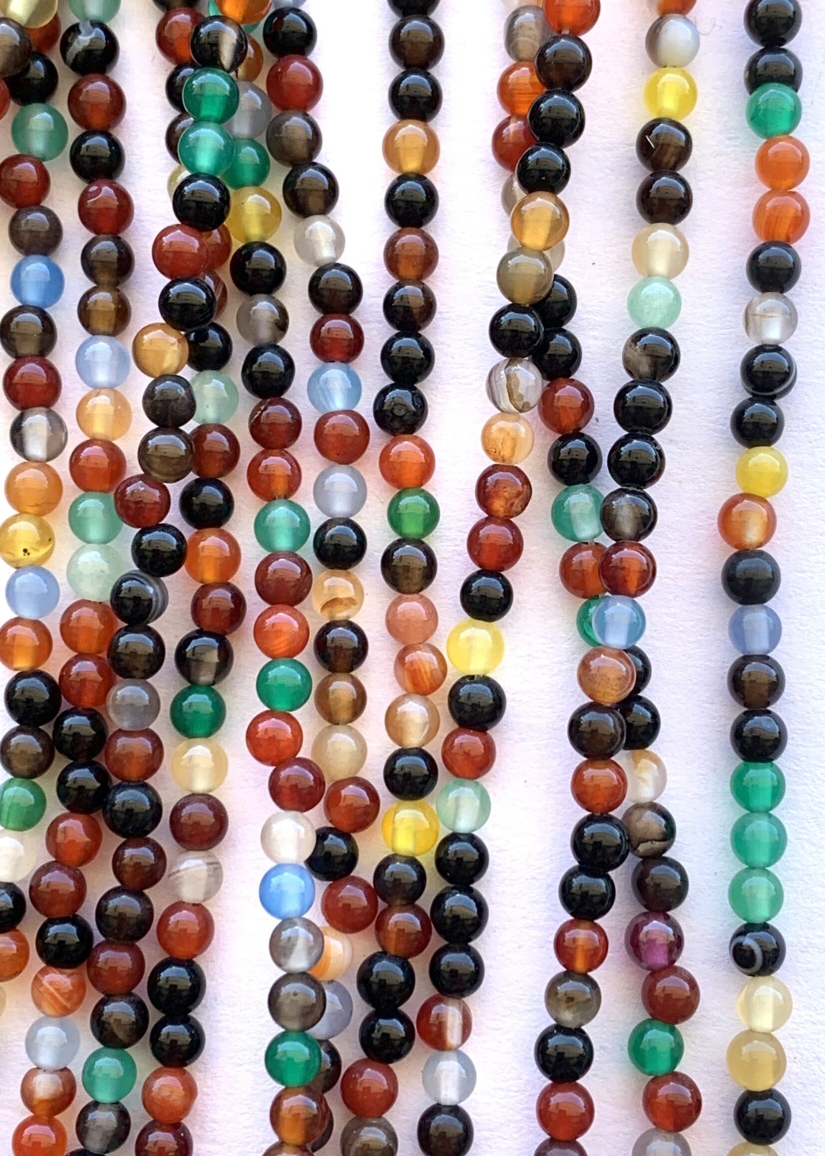 3mm Asst Gem Stone Strands