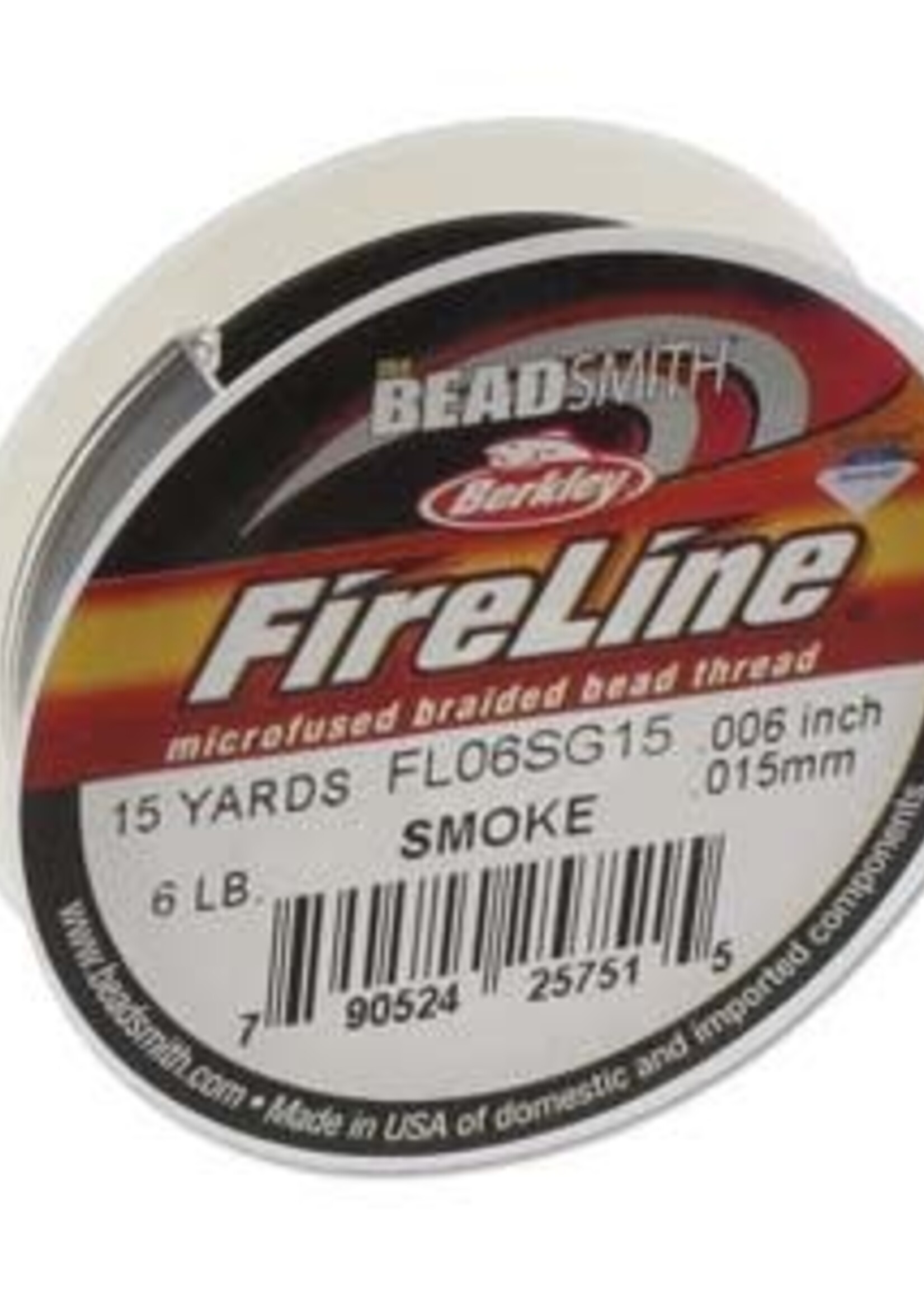 FireLine Braided Bead Thread - 6 lb - Smoke