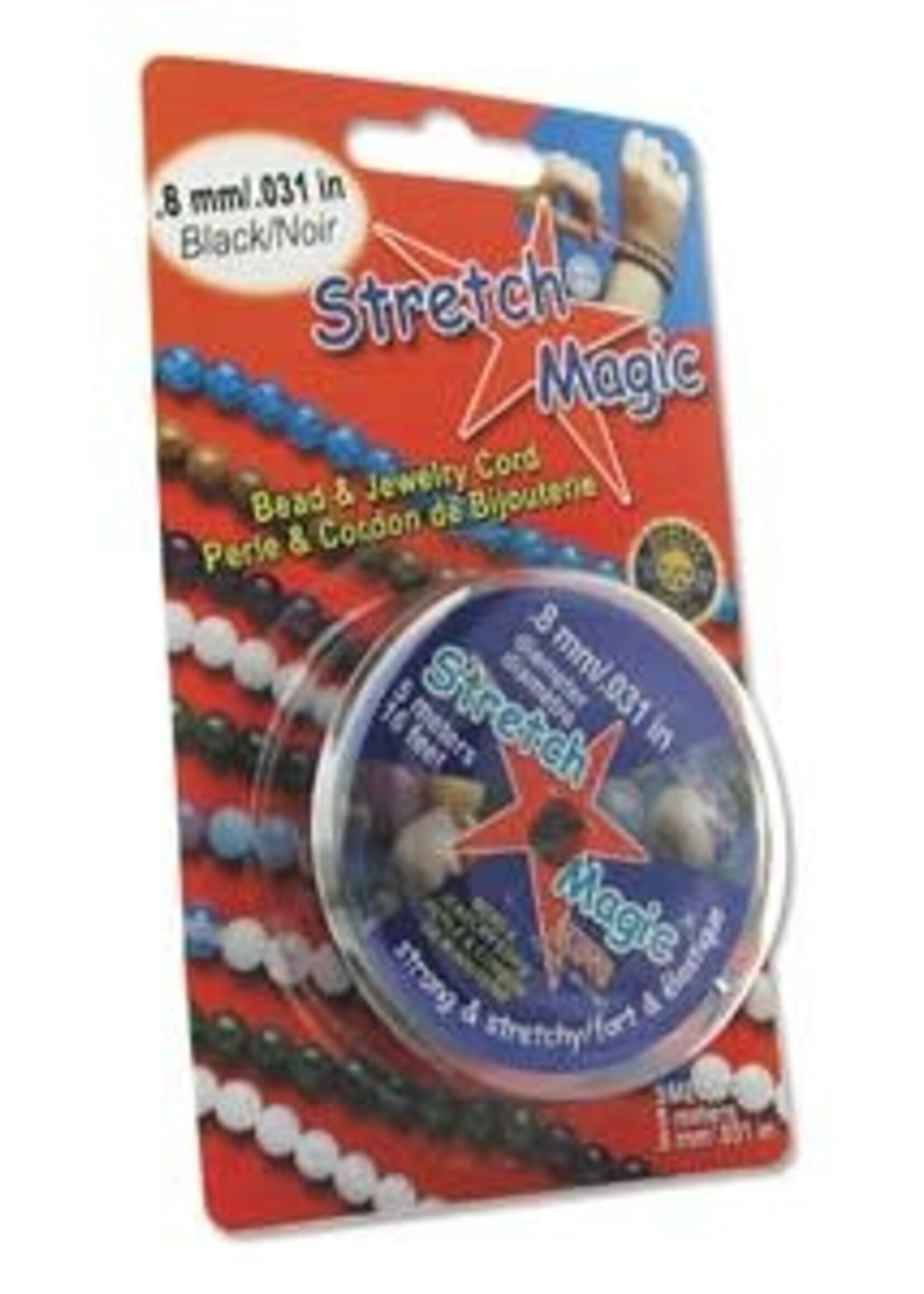 .8mm Stretch Magic Black 5 meter pkg