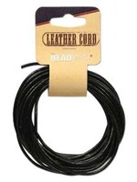 2mm Leather Black 5 yd