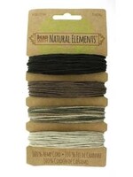 1mm Hemp Cord 20lb Neutral Shades 4 x 30ft