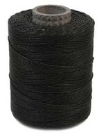 Waxed Polyester Cord Black 116yds