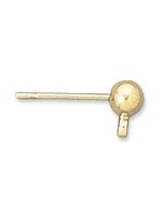 4mm Ball post (Surgical) Gold Plate Qty 6