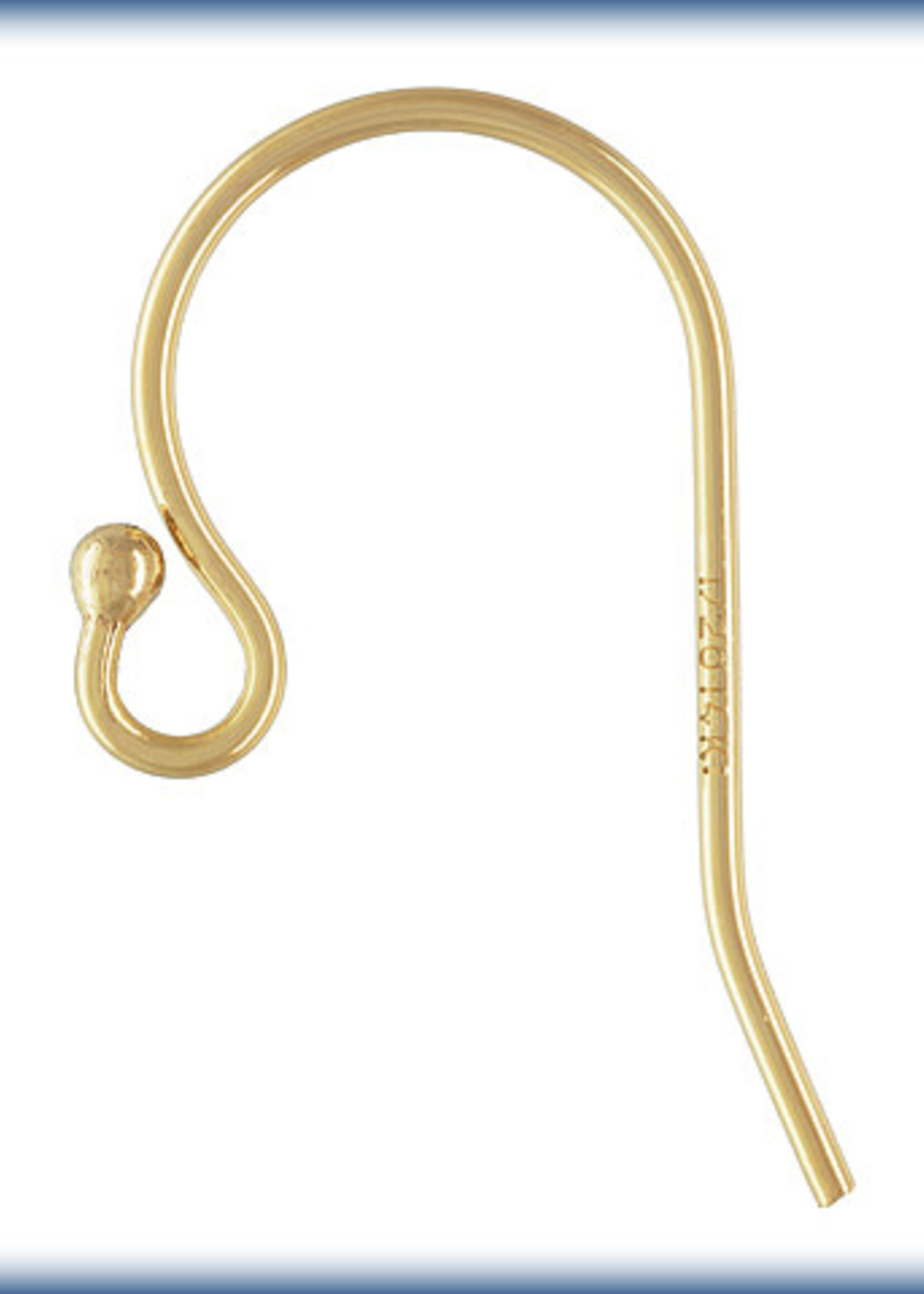 Ball End Earwire, 14k Gold Filled Qty 6