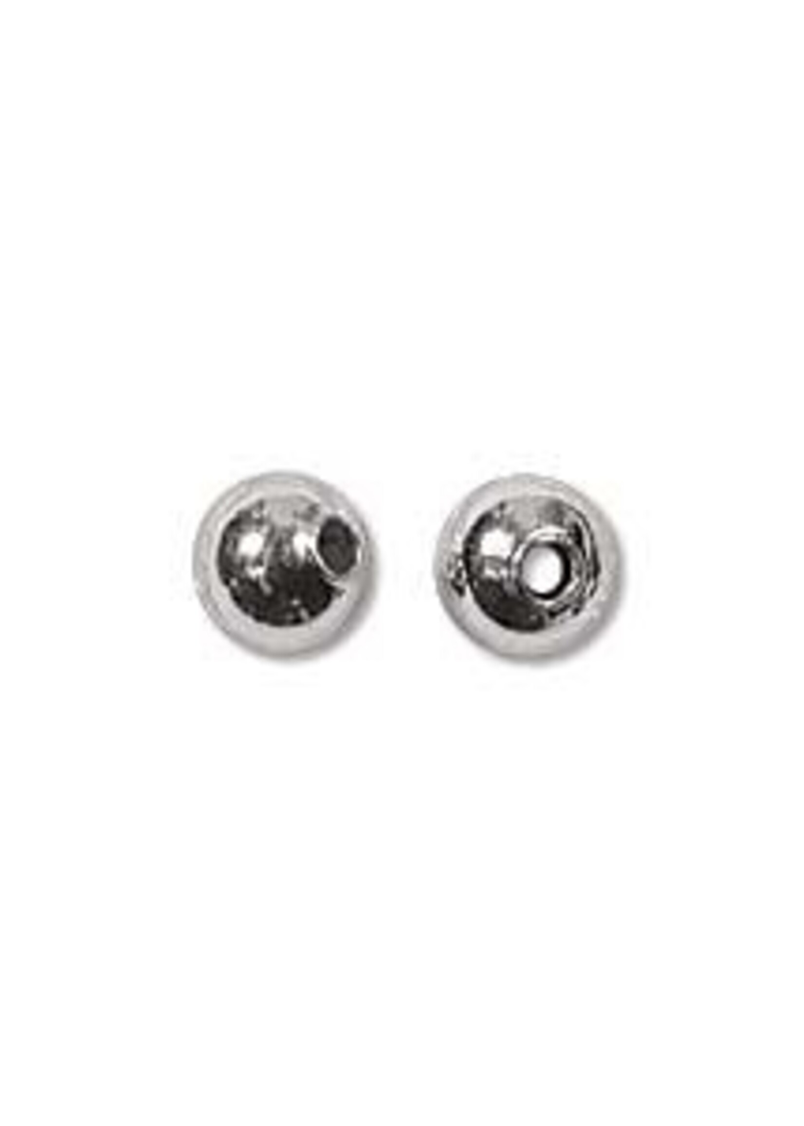 4mm Rounds Silver Plate Qty 144