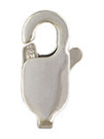 8x3 Lobster Clasp, Sterling Silver Qty 6