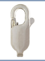 12x4 Lobster Clasp, Sterling Silver Qty 2