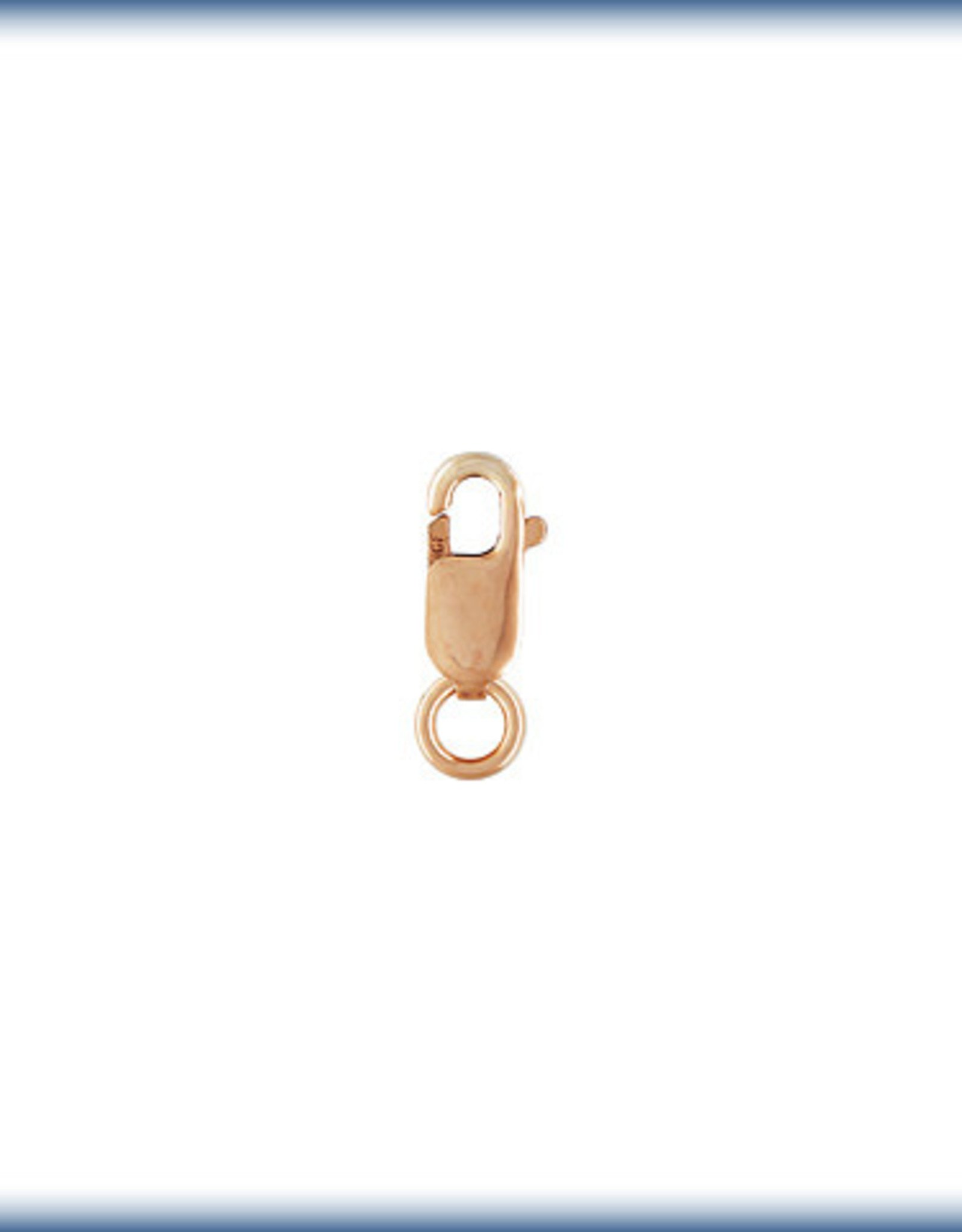 8x3mm Lobster Clasp 14k Rose Gold Filled Qty 4