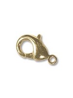 12x6.5mm Lobster Clasp Gold Plate, Qty 12