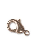 12mm Lobster Clasp, Copper Plate Qty 12