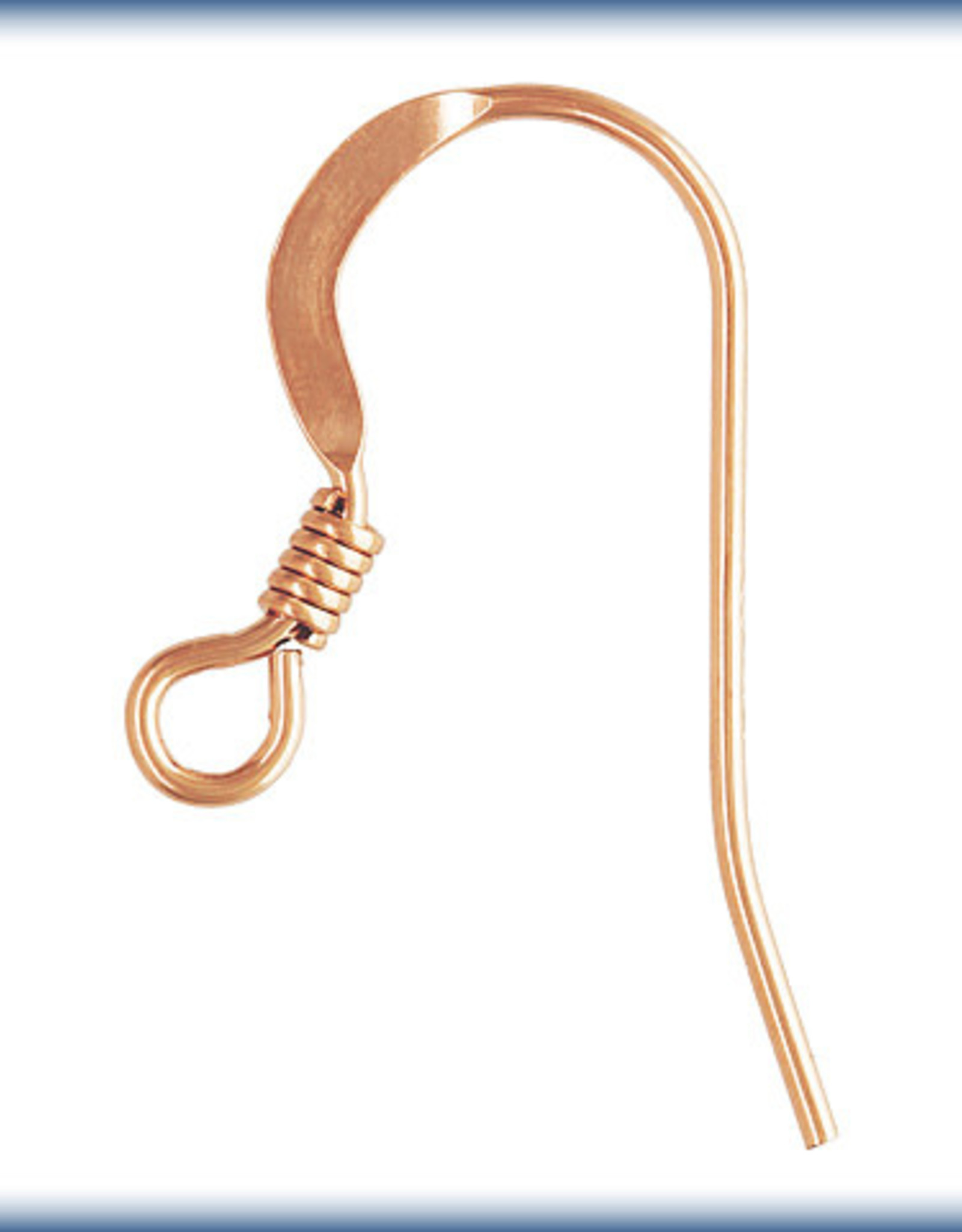 Gold Overlay Earwire 26X12MM
