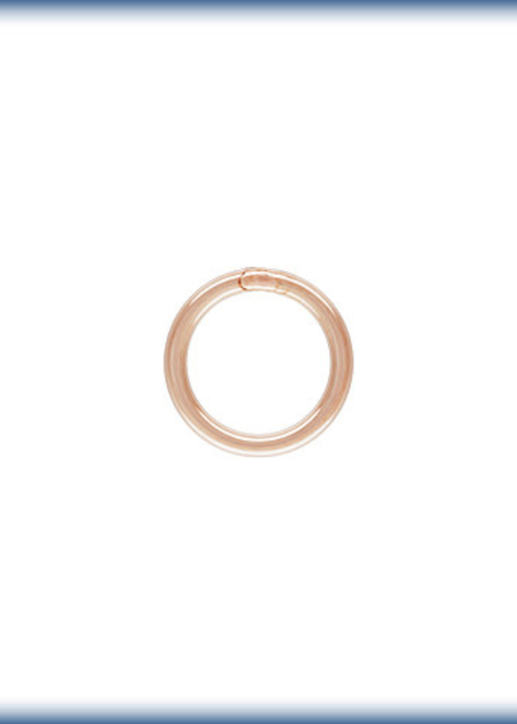 5mm Closed Ring 20ga, 14k Rose Gold Filled Qty 10