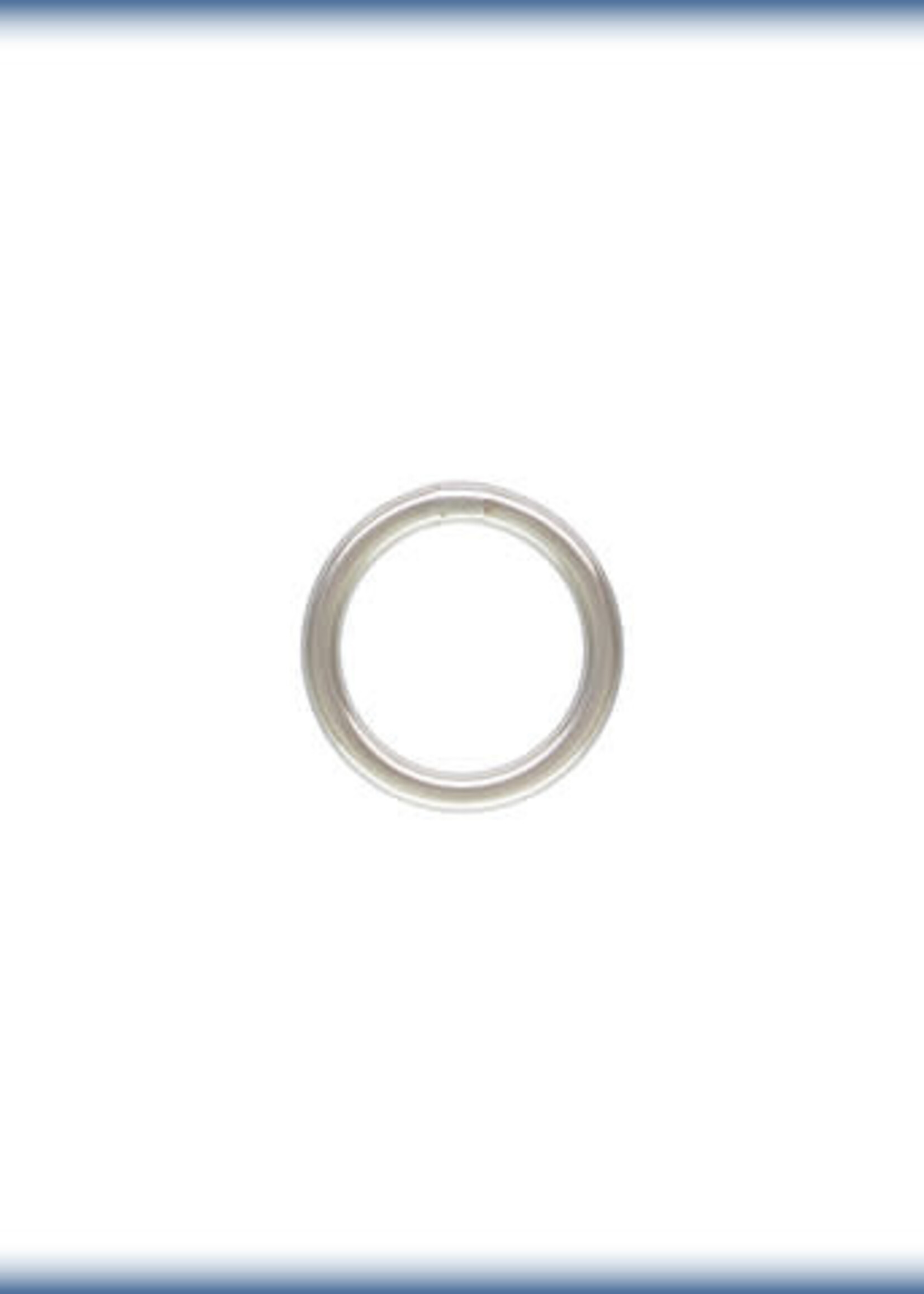 5mm Closed Ring 21ga Sterling Silver Qty 10