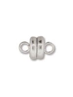 6mm Magnetic Clasp Silver Plate Qty 3