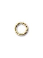 6mm Jump Ring 18ga Gold Plate Qty 144