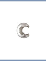 2.5mm Crimp Cover Sterling Silver qty 25