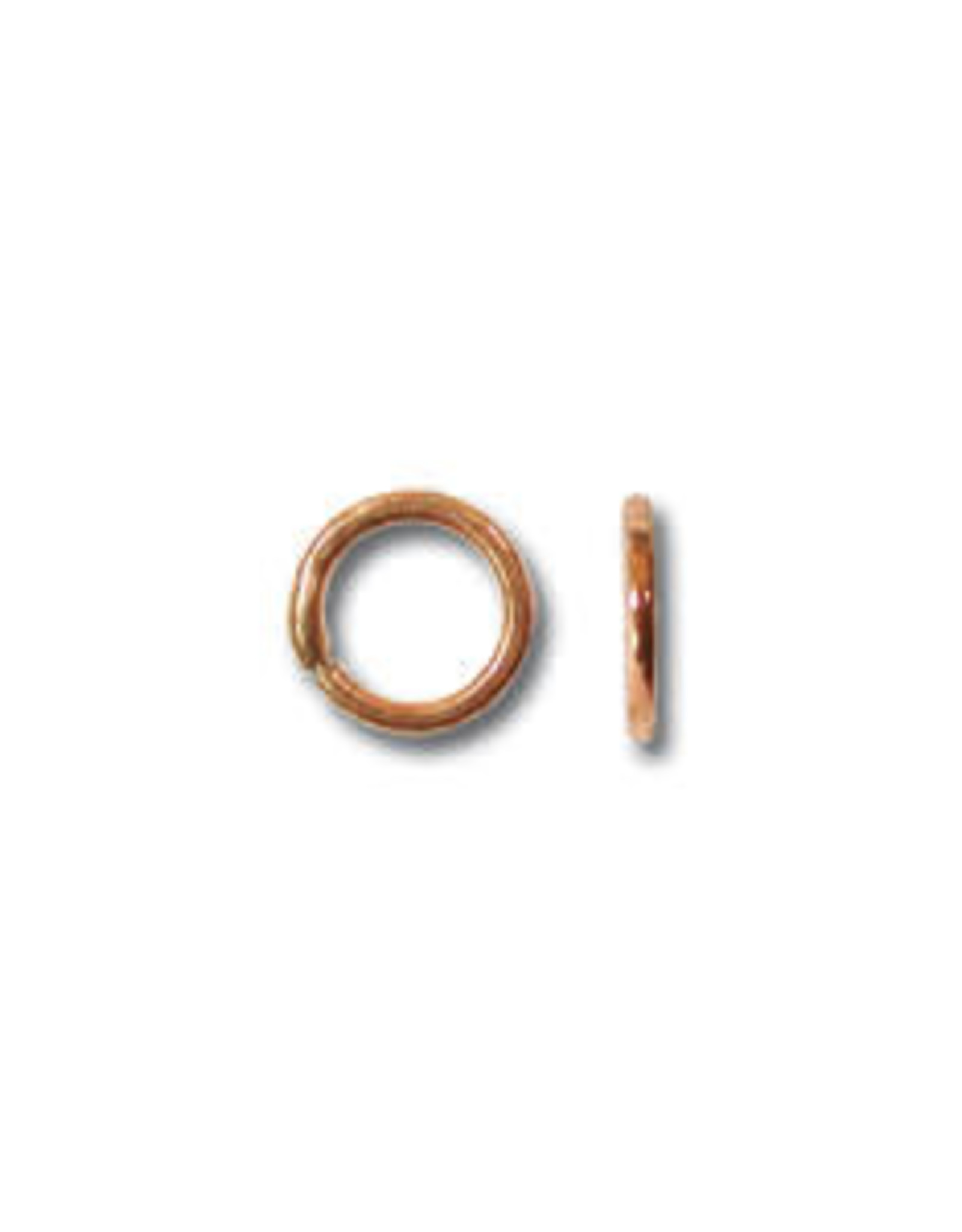 5mm Closed Ring Copper Plate Qty 24