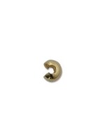 3mm Crimp Cover Gold Plate Qty 144