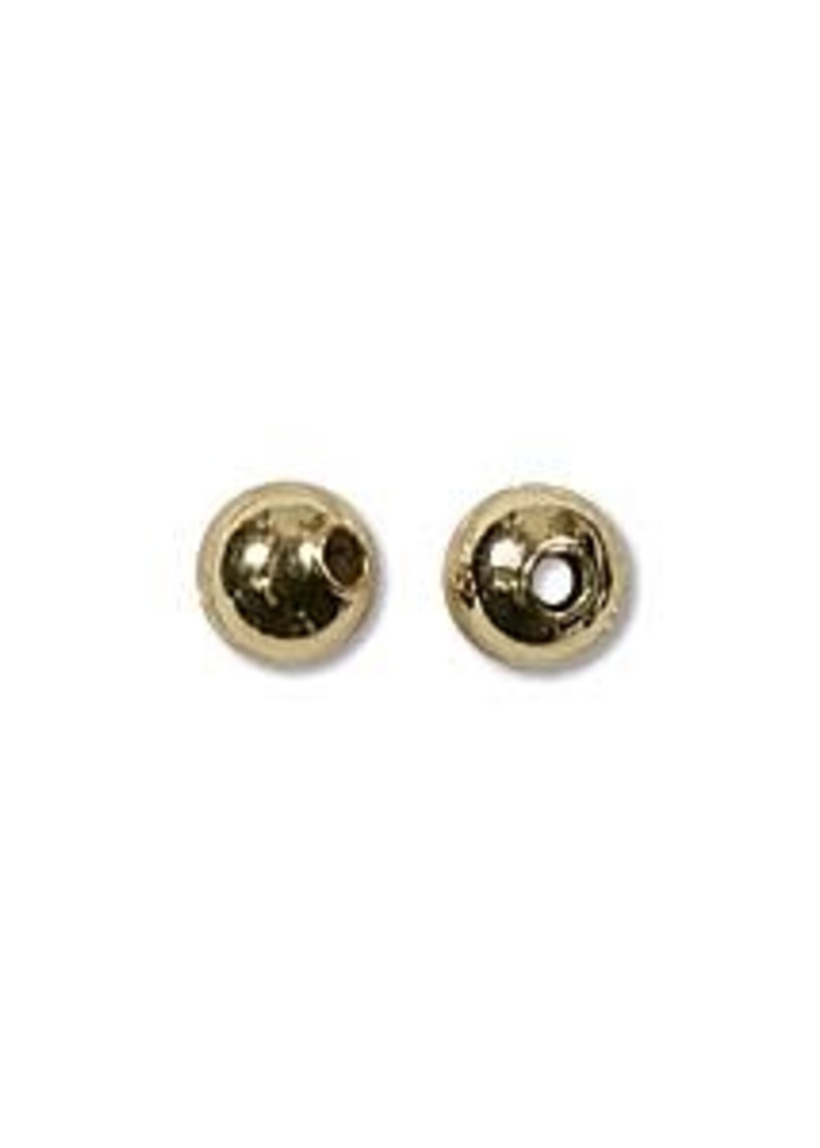 4mm Round Bead Gold Plated Qty 144