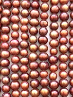 6mm Pearls w/2mm ID Hole, Copper 15” st approx. dis35
