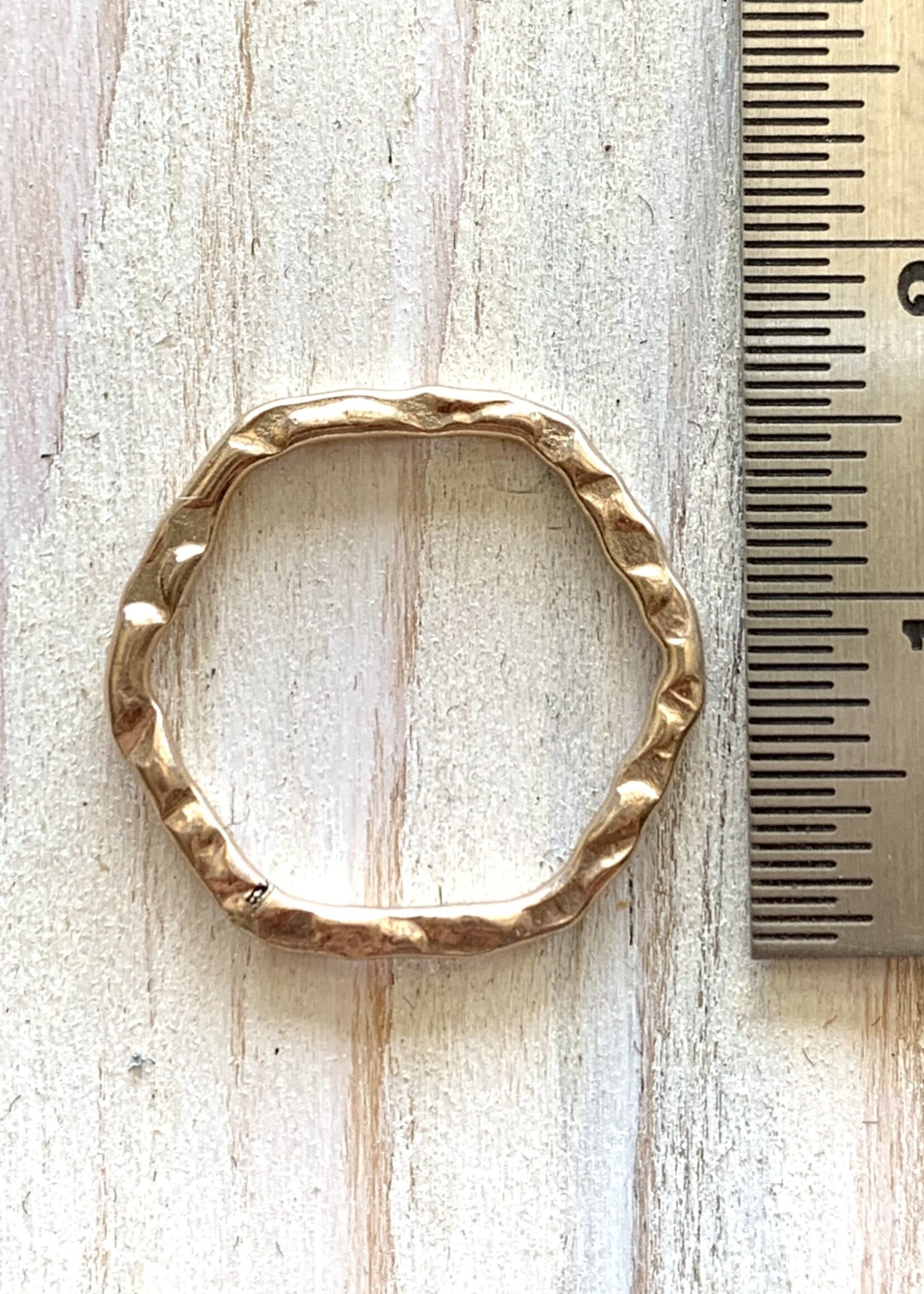 16mm Hexagon Hoop 14k GF ea