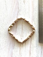 16mm Square Hoop 14k GF ea