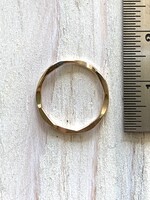 15mm Closed Ring Hammered 14k Gold Filled