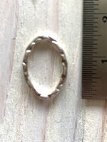 16x11mm Oval Hoop Sterling Silver ea