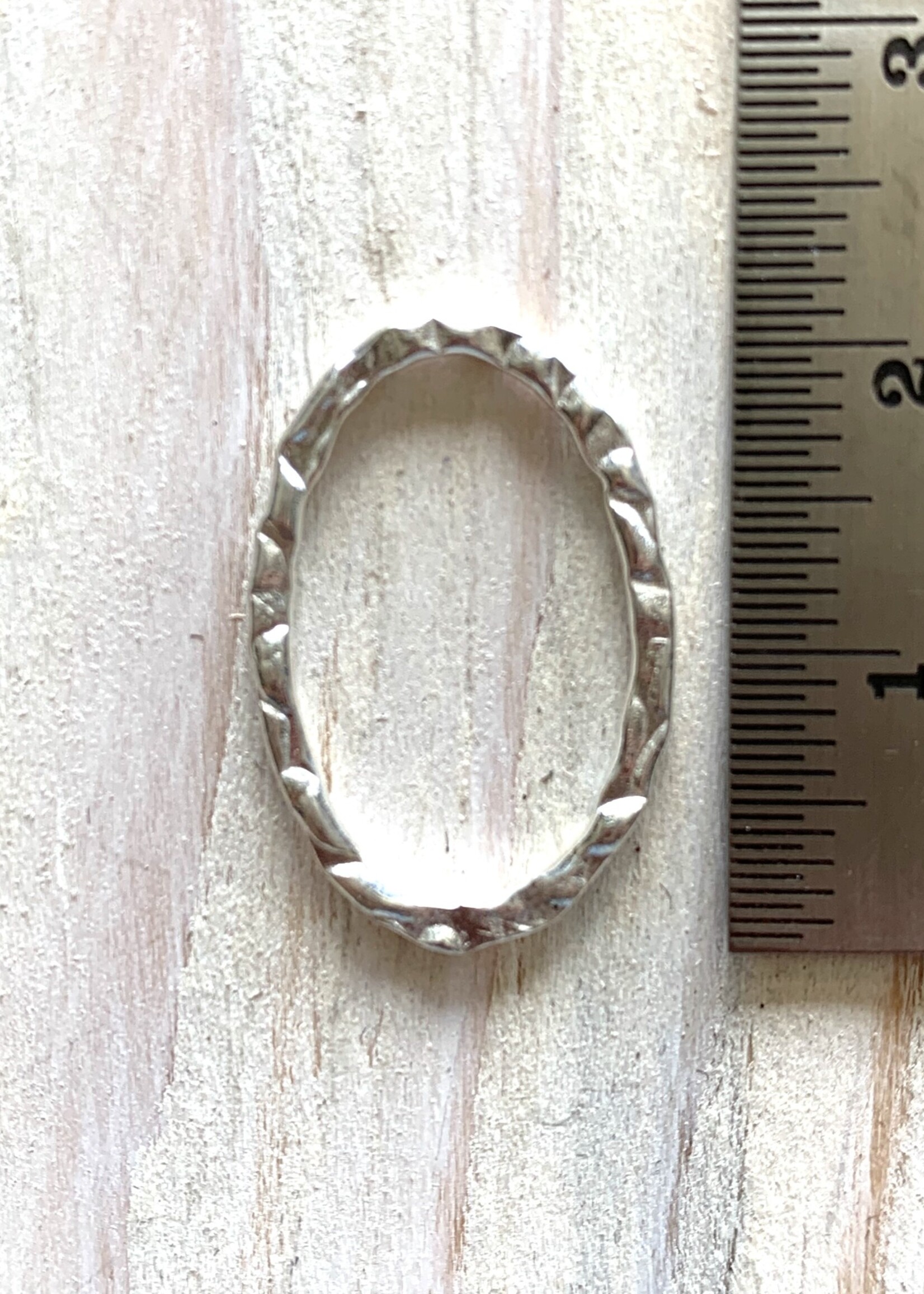 22x15mm Oval Hoop Sterling Silver ea