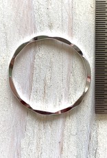 21mm Closed Ring Hammered Sterling Silver