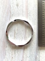 15mm Closed Ring Hammered Sterling Silver