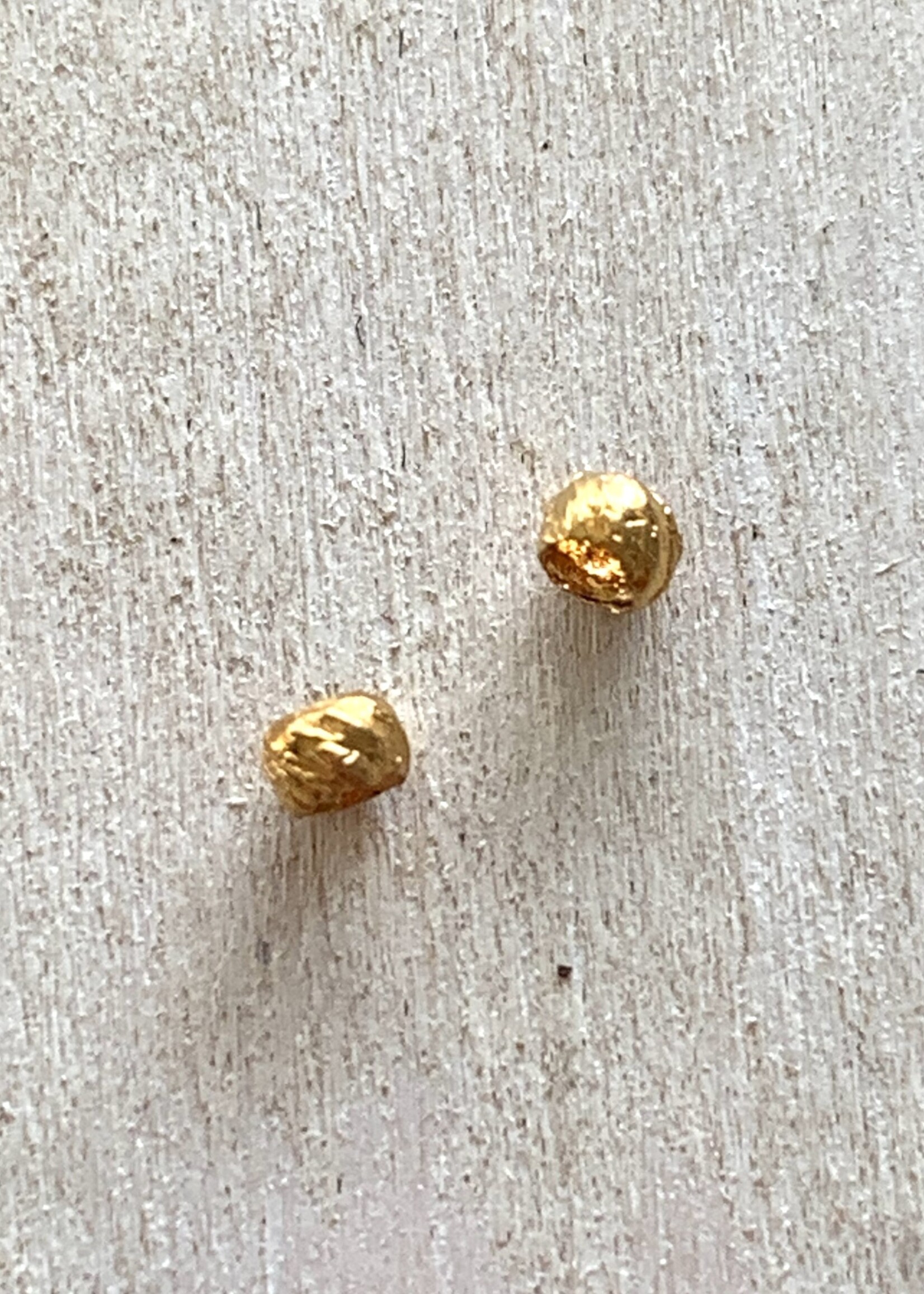 2.5mm Ribbed Crimps Gold Plated Qty 5gms
