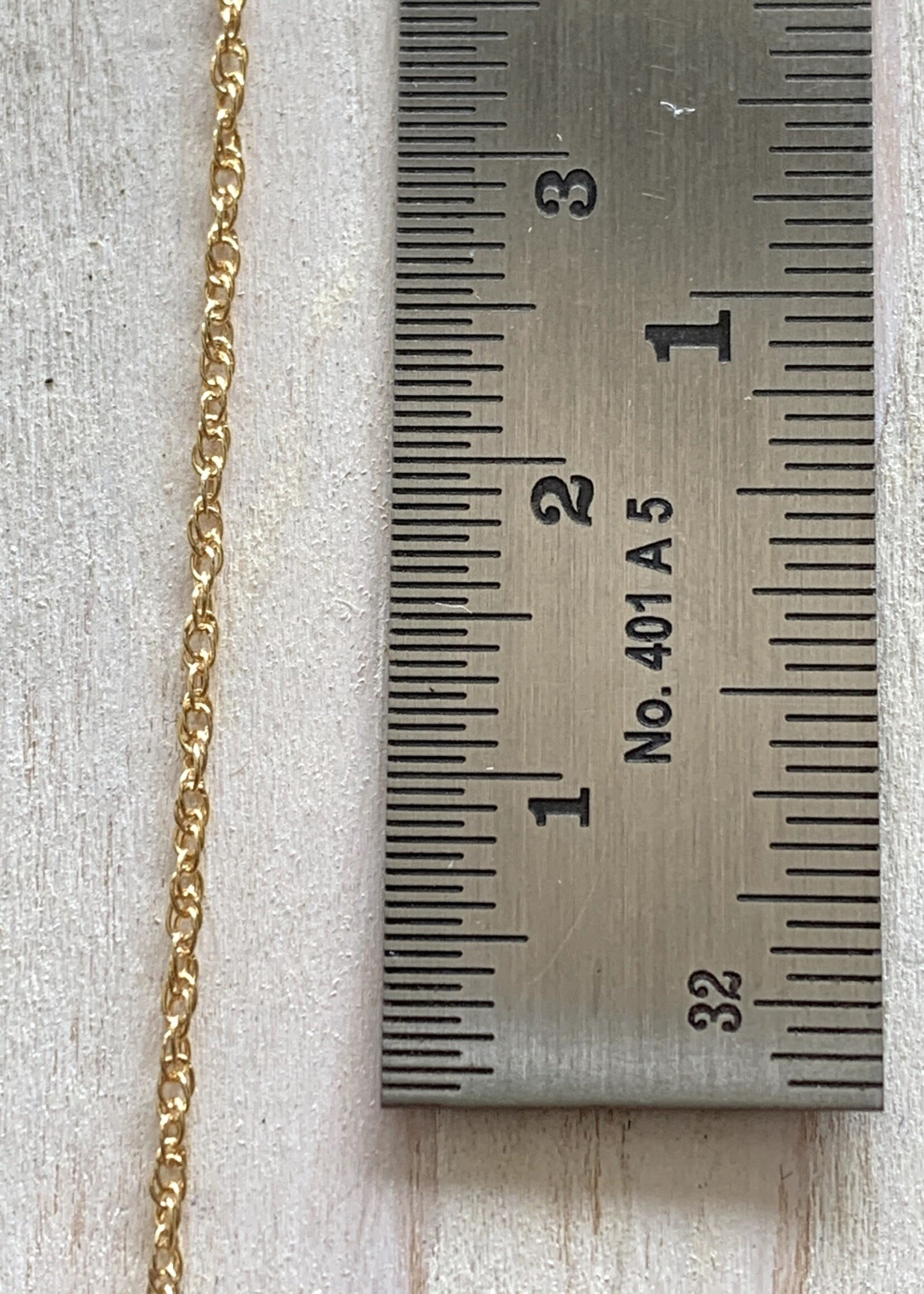 1.07mm Rope Chain 14k Gold Filled Inch