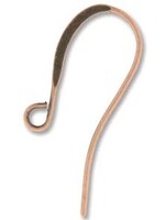 Fancy Earwires Antique Copper Plate Qty 12