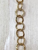 5mm Round Hammered Chain 14k Gold Filled Inch