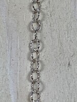 2.1mm Knurled Chain Sterling Silver Inch