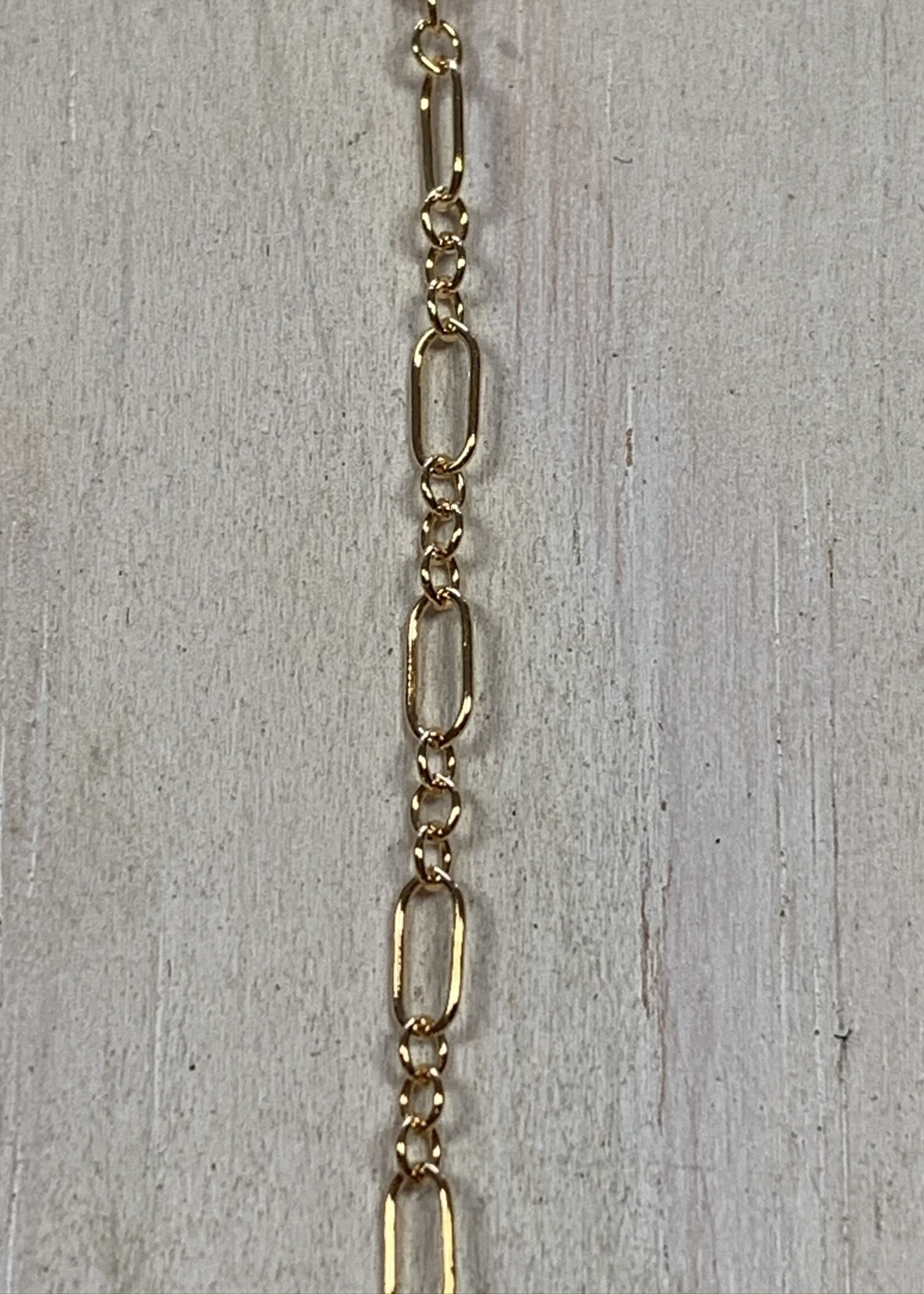 5x3mm Long Short Chain 14k Gold Filled Inch