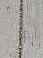 Faceted Satellite Chain 14k Rose Gold Plated over Sterling Silver Inch