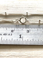 30" 1mm Satellite Chain w/1.9mm Ball Sterling Silver NL