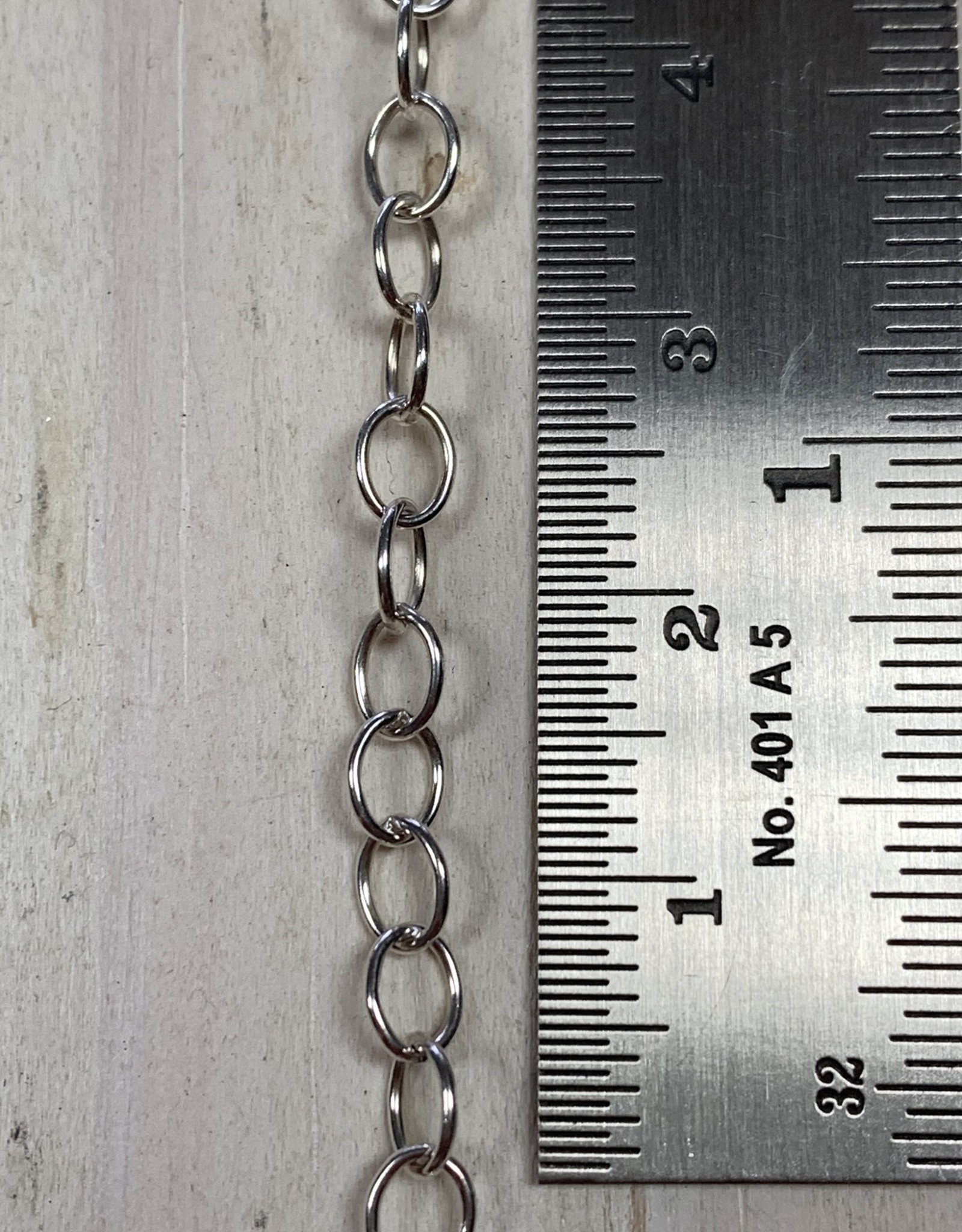 Cable Chain Sterling Silver Inch