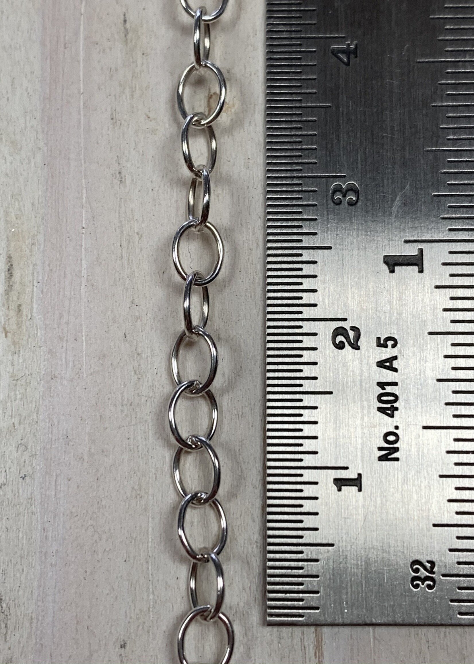 Cable Chain Sterling Silver Inch