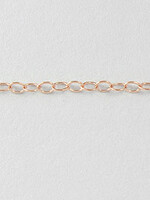 1.3mm Cable Chain 14k Rose Gold Filled Inch