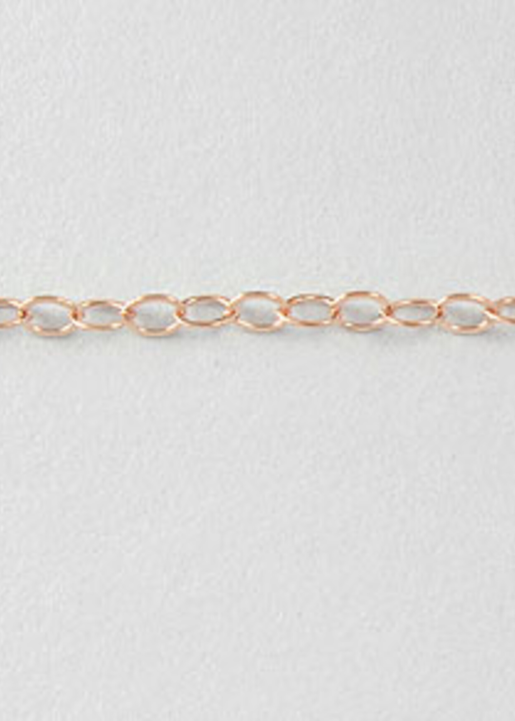 1.3mm Cable Chain 14k Rose Gold Filled Inch