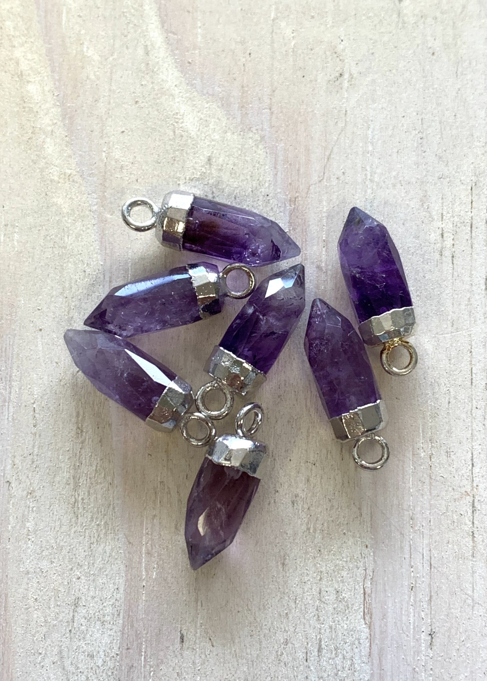 Gem Bullets Amethyst Silver