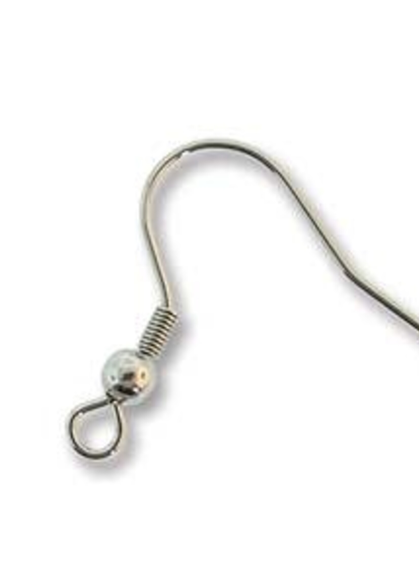 Ball & Coil Earwires Stainless Steel Qty 12
