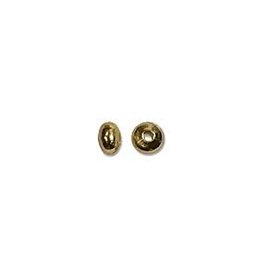 3x2mm Roundels Gold Plated Qty 144