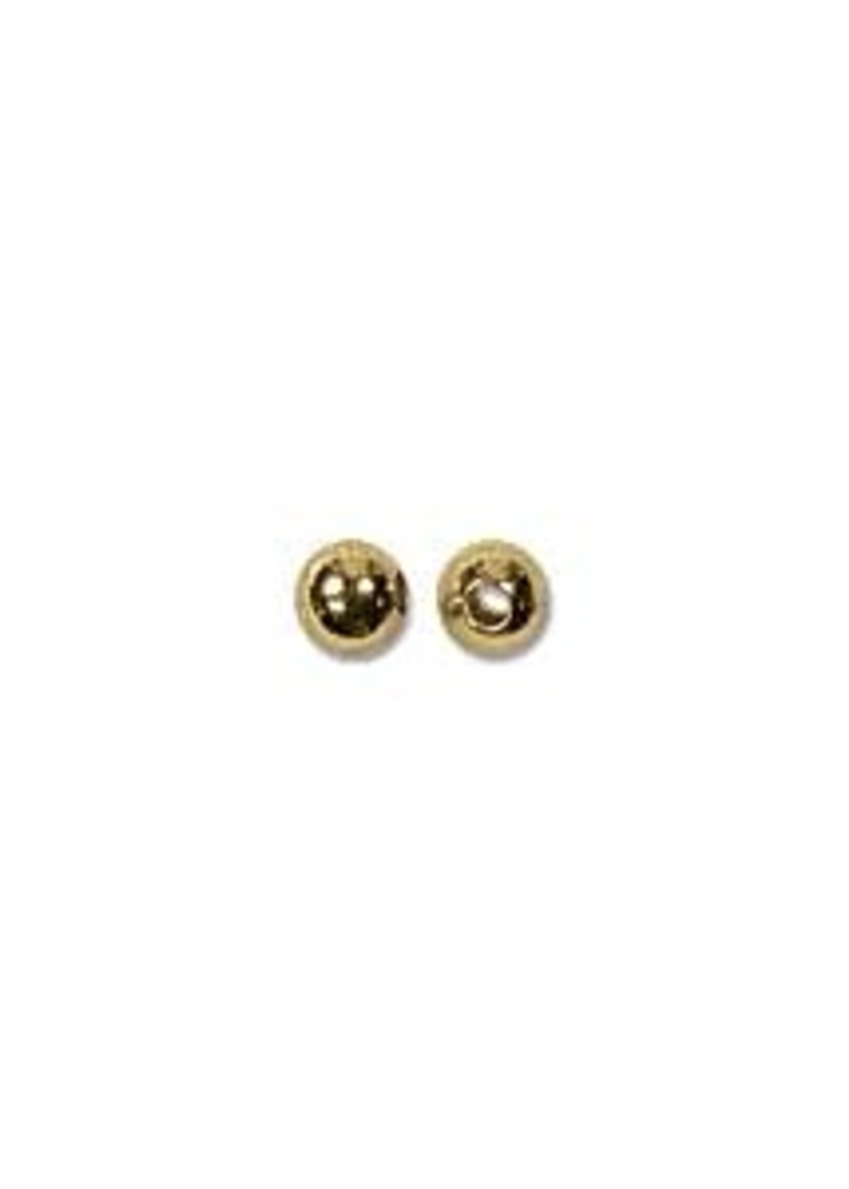 2.4mm Round Bead Gold Plated qty 144