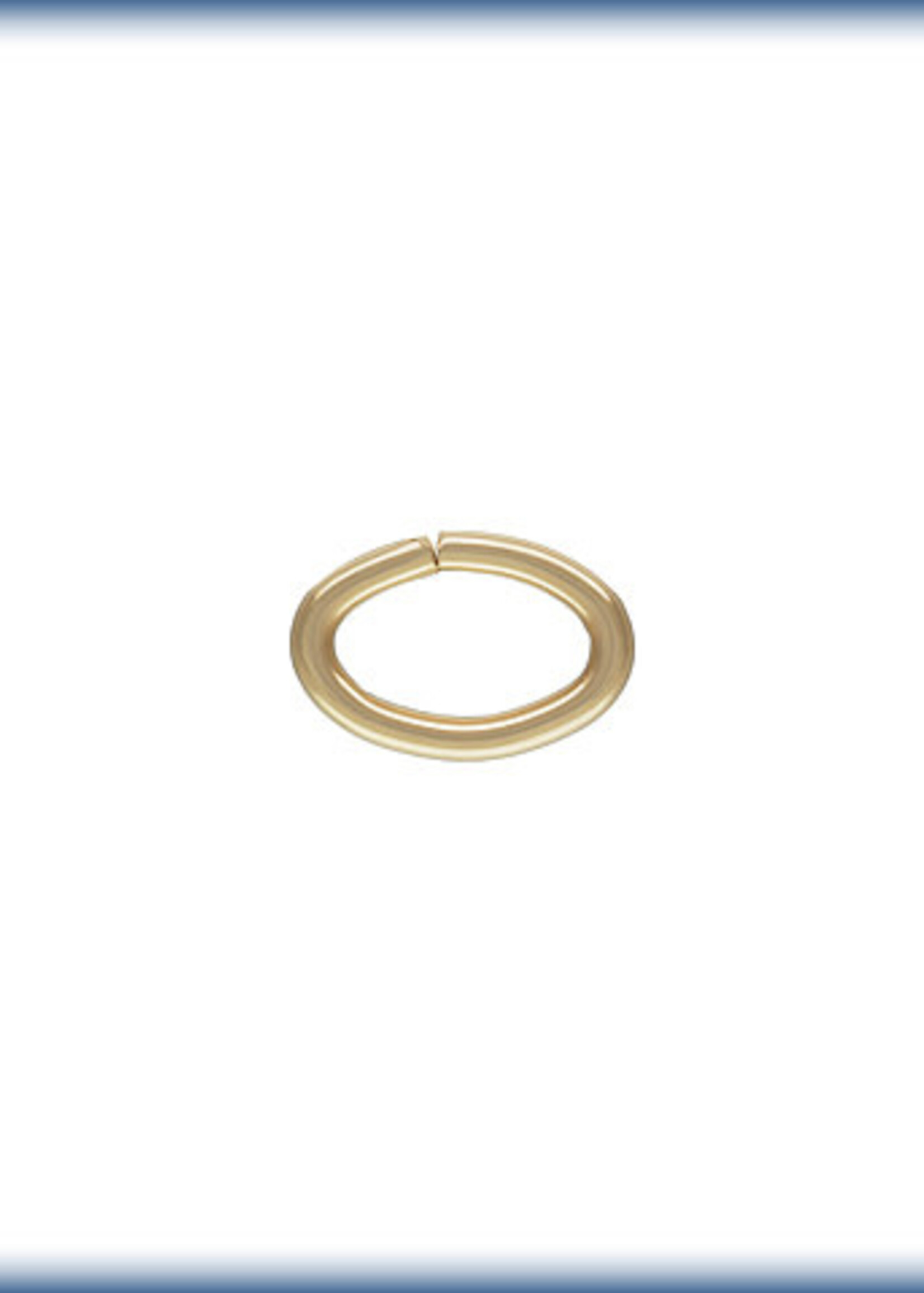 5x7mm Oval Jump Ring 14k Gold Filled Qty 10 - da Bead Shop